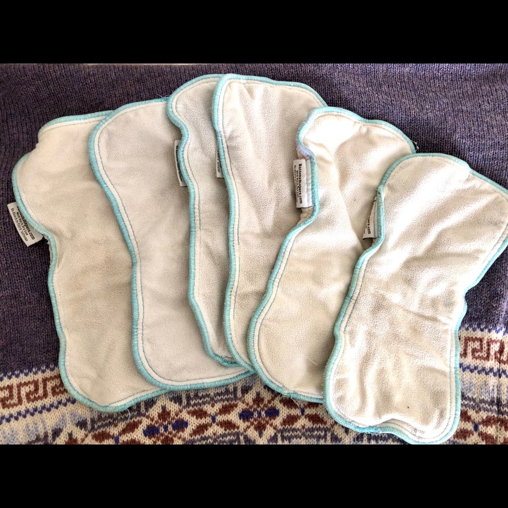 Buttons Diapers 100% organic cloth inserts